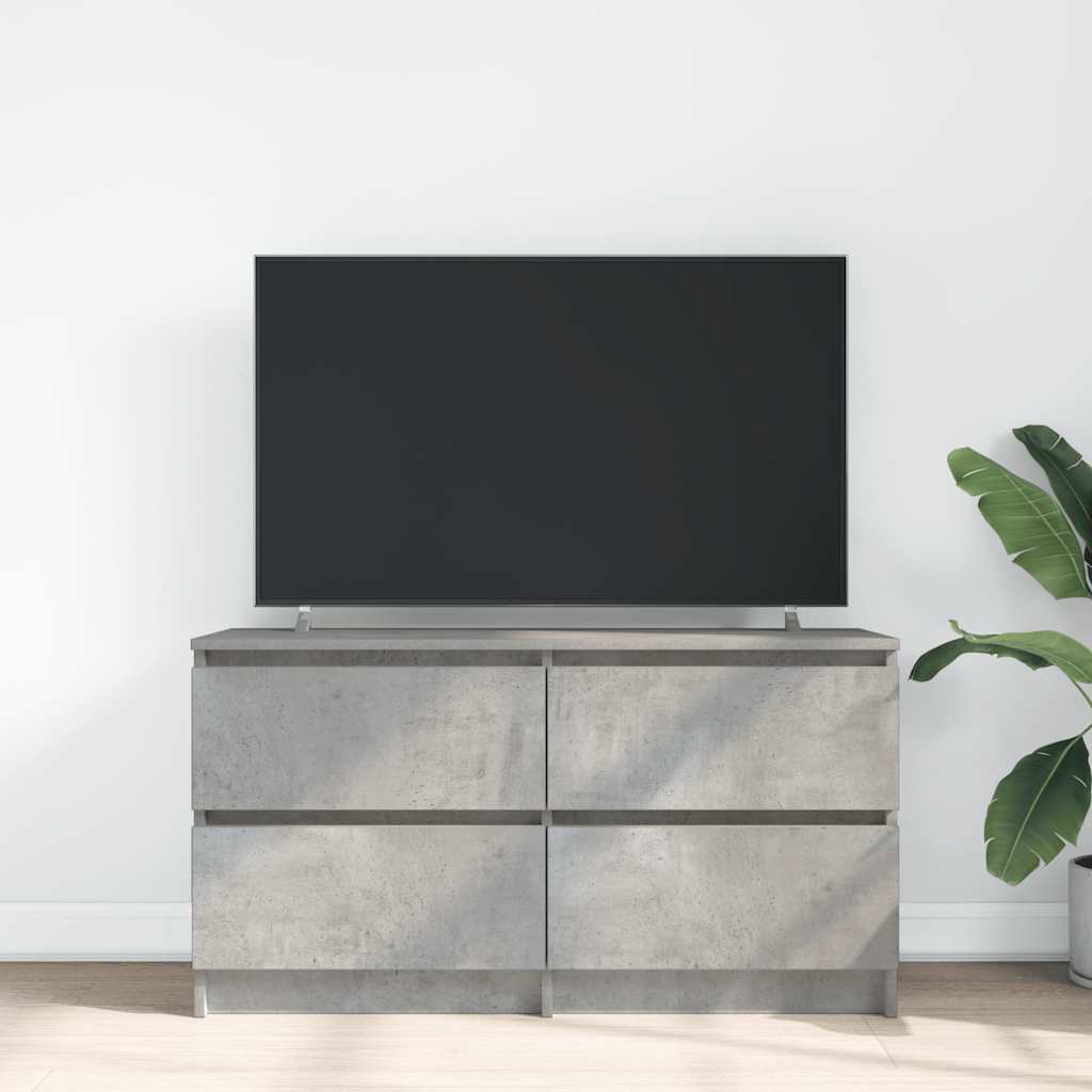 Mobile Porta TV Grigio Cemento 100x35x54 cm Legno Multistrato - homemem39