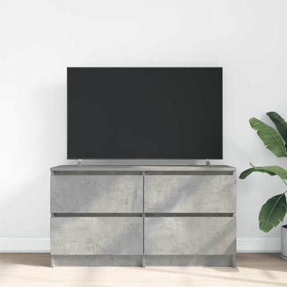 Mobile Porta TV Grigio Cemento 100x35x54 cm Legno Multistrato - homemem39