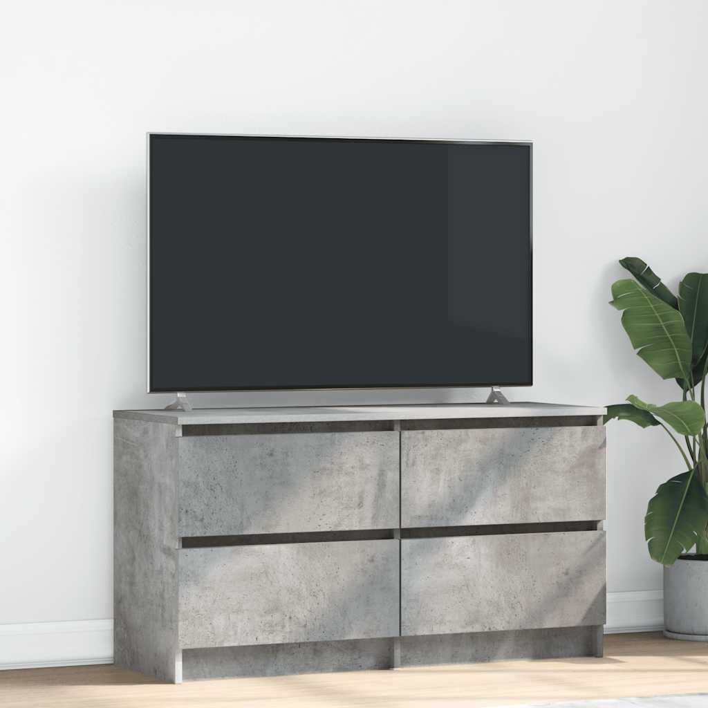 Mobile Porta TV Grigio Cemento 100x35x54 cm Legno Multistrato - homemem39
