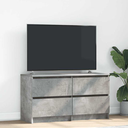 Mobile Porta TV Grigio Cemento 100x35x54 cm Legno Multistrato - homemem39