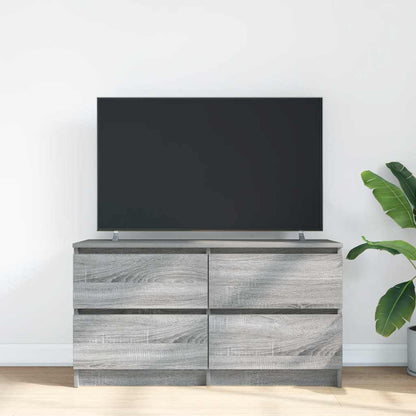 Mobile TV Grigio Sonoma 100x35x54 cm in Legno Multistrato - homemem39