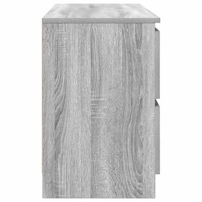 Mobile TV Grigio Sonoma 100x35x54 cm in Legno Multistrato - homemem39