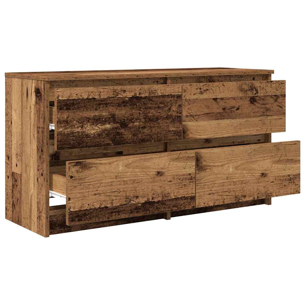 Mobile Porta TV Legno Antico 100x35x54 cm in Legno Multistrato - homemem39