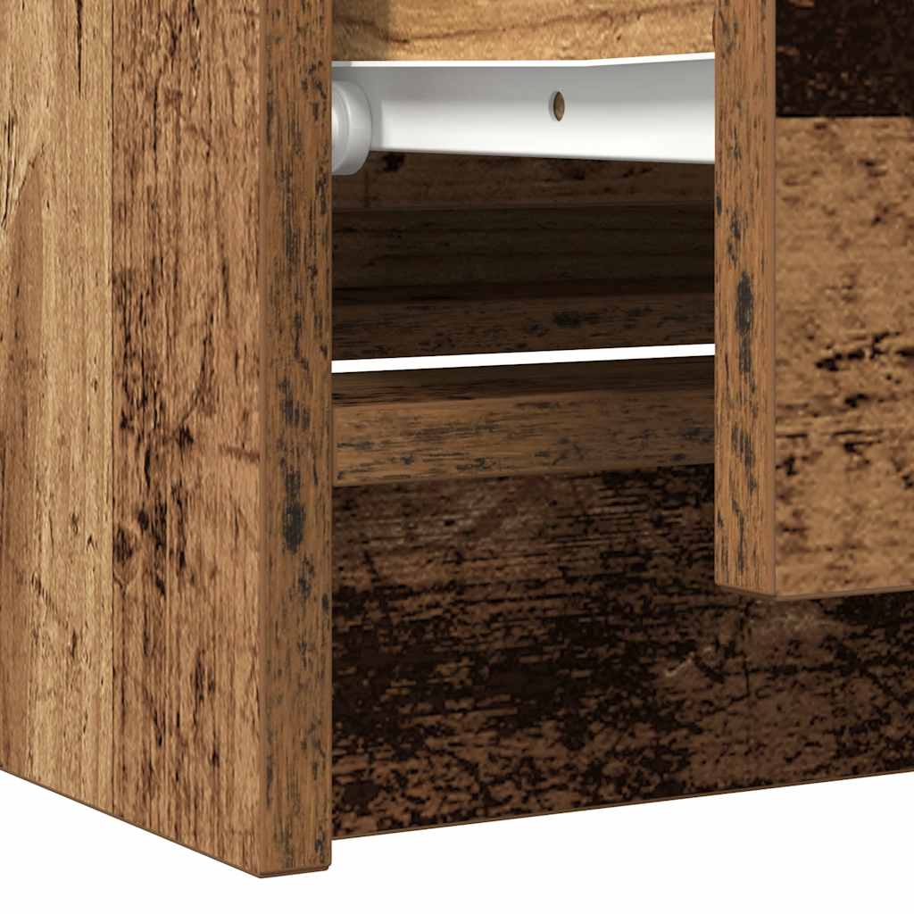 Mobile Porta TV Legno Antico 100x35x54 cm in Legno Multistrato - homemem39