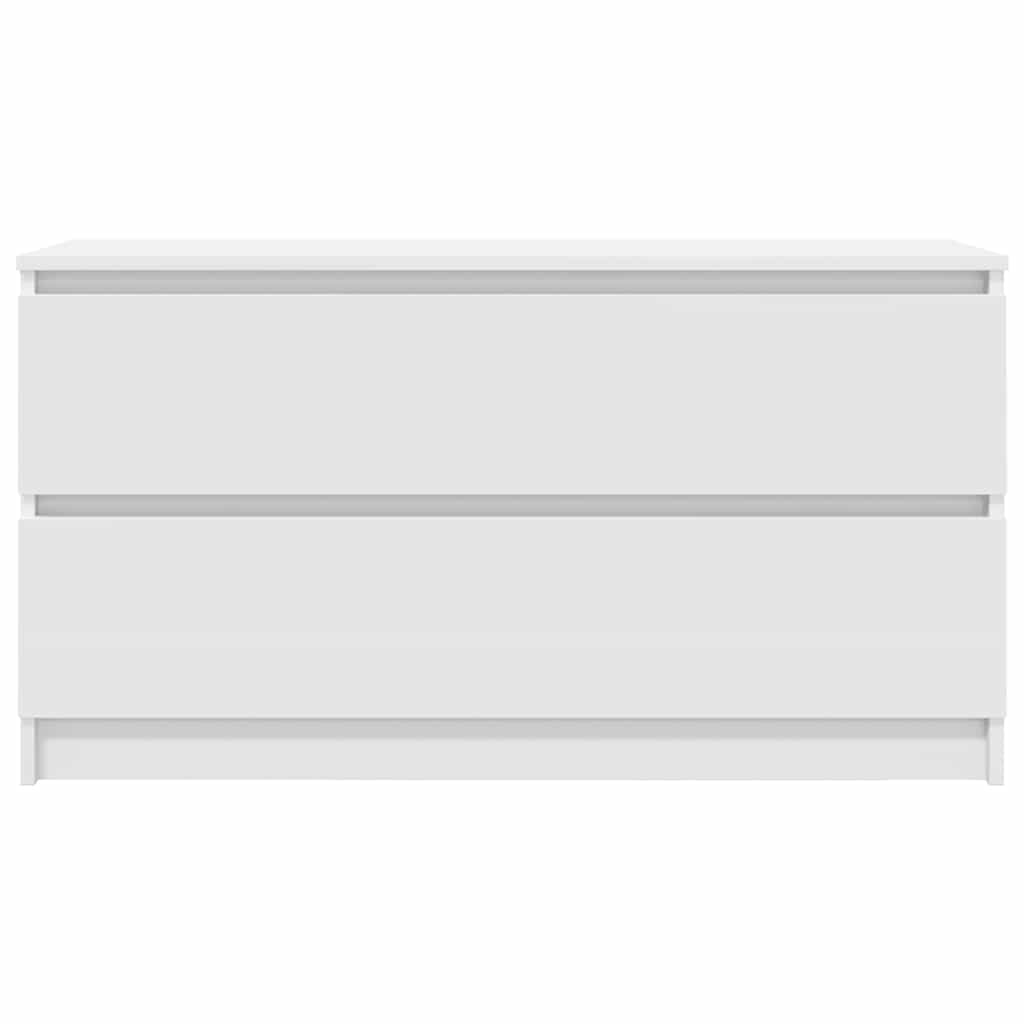 Mobile Porta TV Bianco 100x35x54 cm in Legno Multistrato