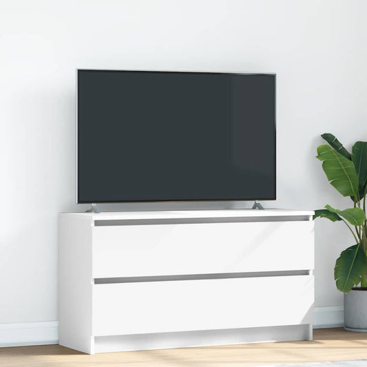 Mobile Porta TV Bianco 100x35x54 cm in Legno Multistrato