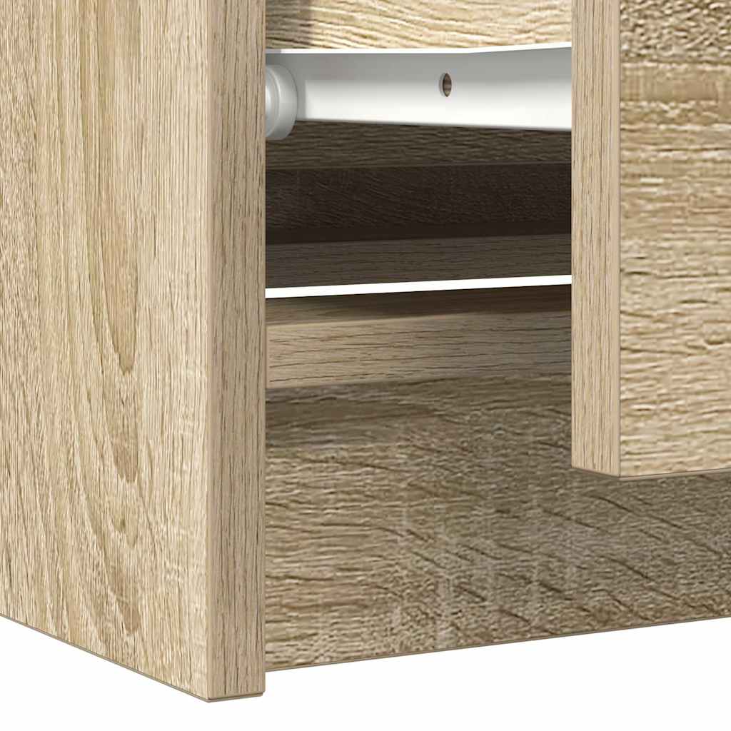 Mobile Porta TV Rovere Sonoma 100x35x54 cm in Legno Multistrato - homemem39