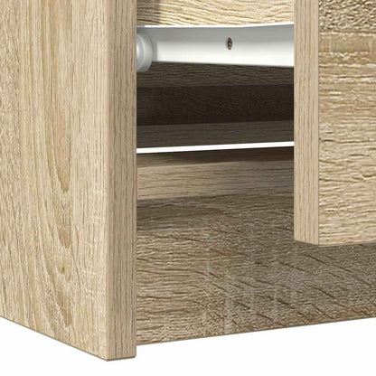 Mobile Porta TV Rovere Sonoma 100x35x54 cm in Legno Multistrato - homemem39