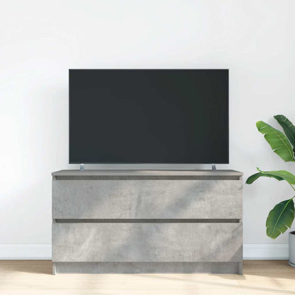 Mobile Porta TV Grigio Cemento 100x35x54 cm Legno Multistrato - homemem39