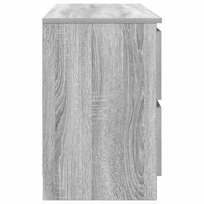Mobile TV Grigio Sonoma 100x35x54 cm in Legno Multistrato - homemem39