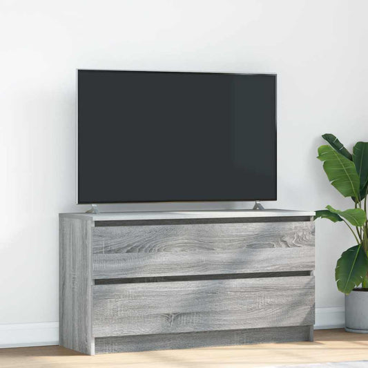 Mobile TV Grigio Sonoma 100x35x54 cm in Legno Multistrato - homemem39