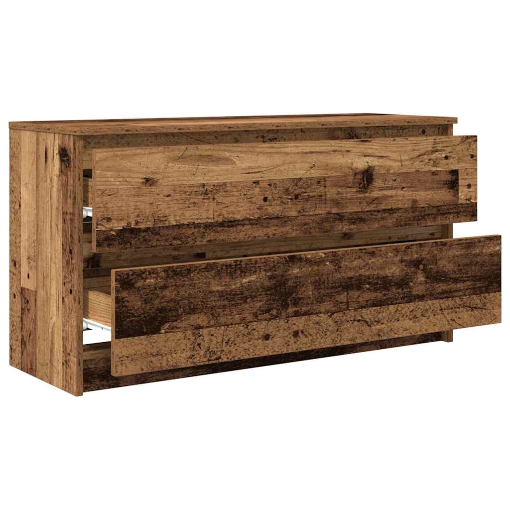 Mobile Porta TV Legno Antico 100x35x54 cm in Legno Multistrato - homemem39