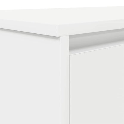 Scrivania Bianca 120x42x76 cm in Legno Multistrato - homemem39