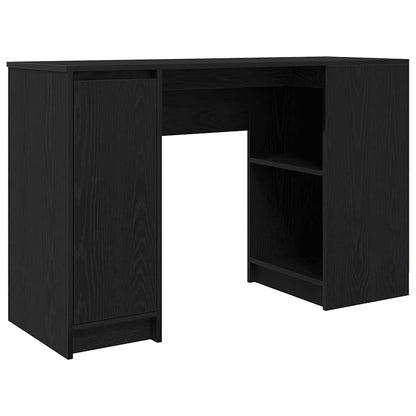 Scrivania Rovere Nera 120x42x76 cm in Legno Multistrato - homemem39