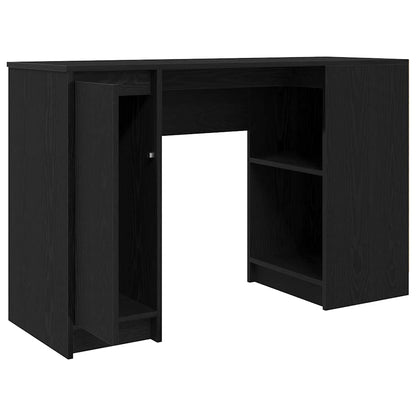 Scrivania Rovere Nera 120x42x76 cm in Legno Multistrato - homemem39