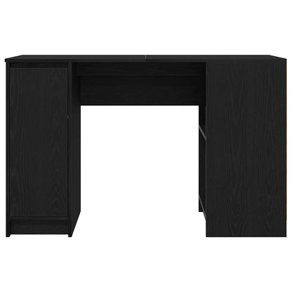 Scrivania Rovere Nera 120x42x76 cm in Legno Multistrato - homemem39