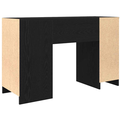 Scrivania Rovere Nera 120x42x76 cm in Legno Multistrato - homemem39