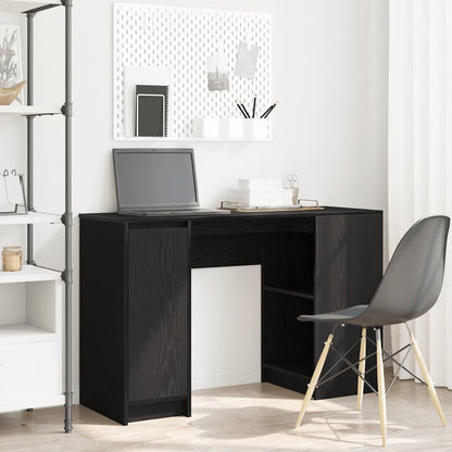 Scrivania Rovere Nera 120x42x76 cm in Legno Multistrato - homemem39