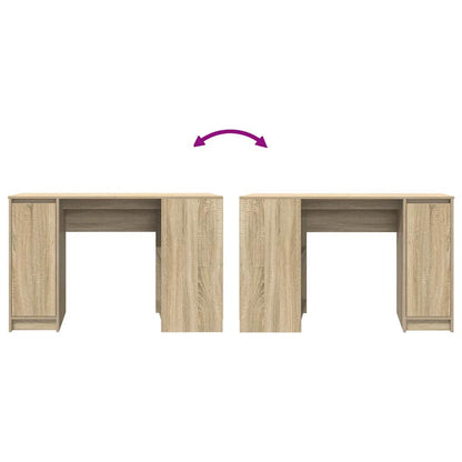 Scrivania Rovere Sonoma 120x42x76 cm in Legno Multistrato - homemem39