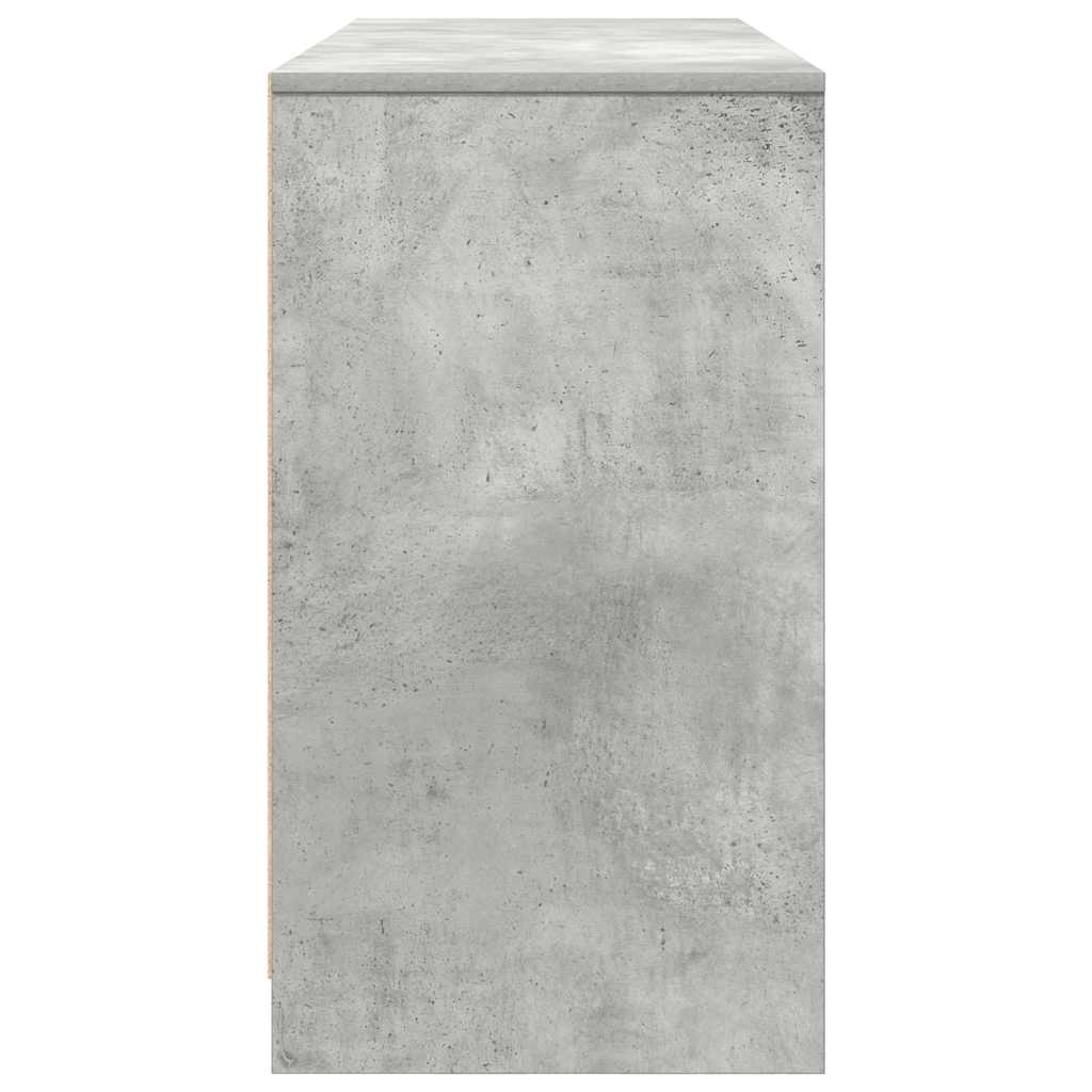 Scrivania Grigio Cemento 120x42x76 cm in Legno Multistrato | homemem39