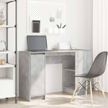 Scrivania Grigio Cemento 120x42x76 cm in Legno Multistrato | homemem39