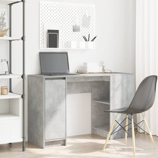 Scrivania Grigio Cemento 120x42x76 cm in Legno Multistrato - homemem39
