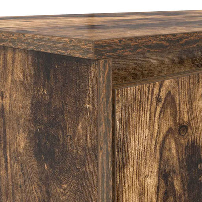 Scrivania Rovere Fumo 120x42x76 cm in Legno Multistrato - homemem39