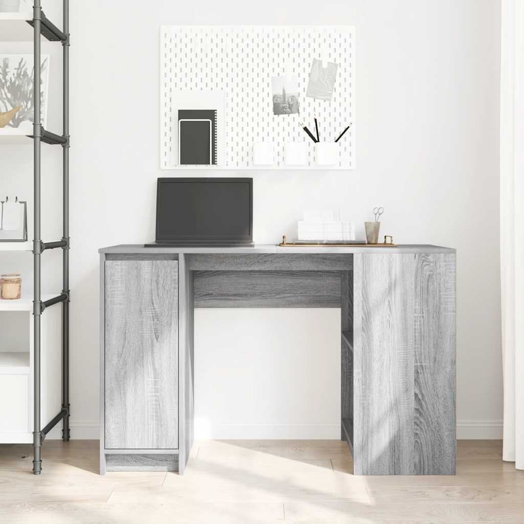 Scrivania Grigio Sonoma 120x42x76 cm in Legno Multistrato - homemem39
