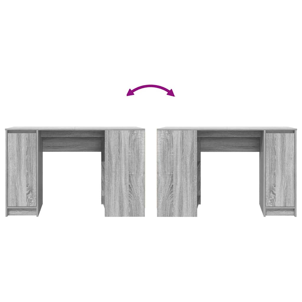 Scrivania Grigio Sonoma 120x42x76 cm in Legno Multistrato | homemem39