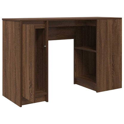 Scrivania Rovere Marrone 120x42x76 cm in Legno Multistrato - homemem39