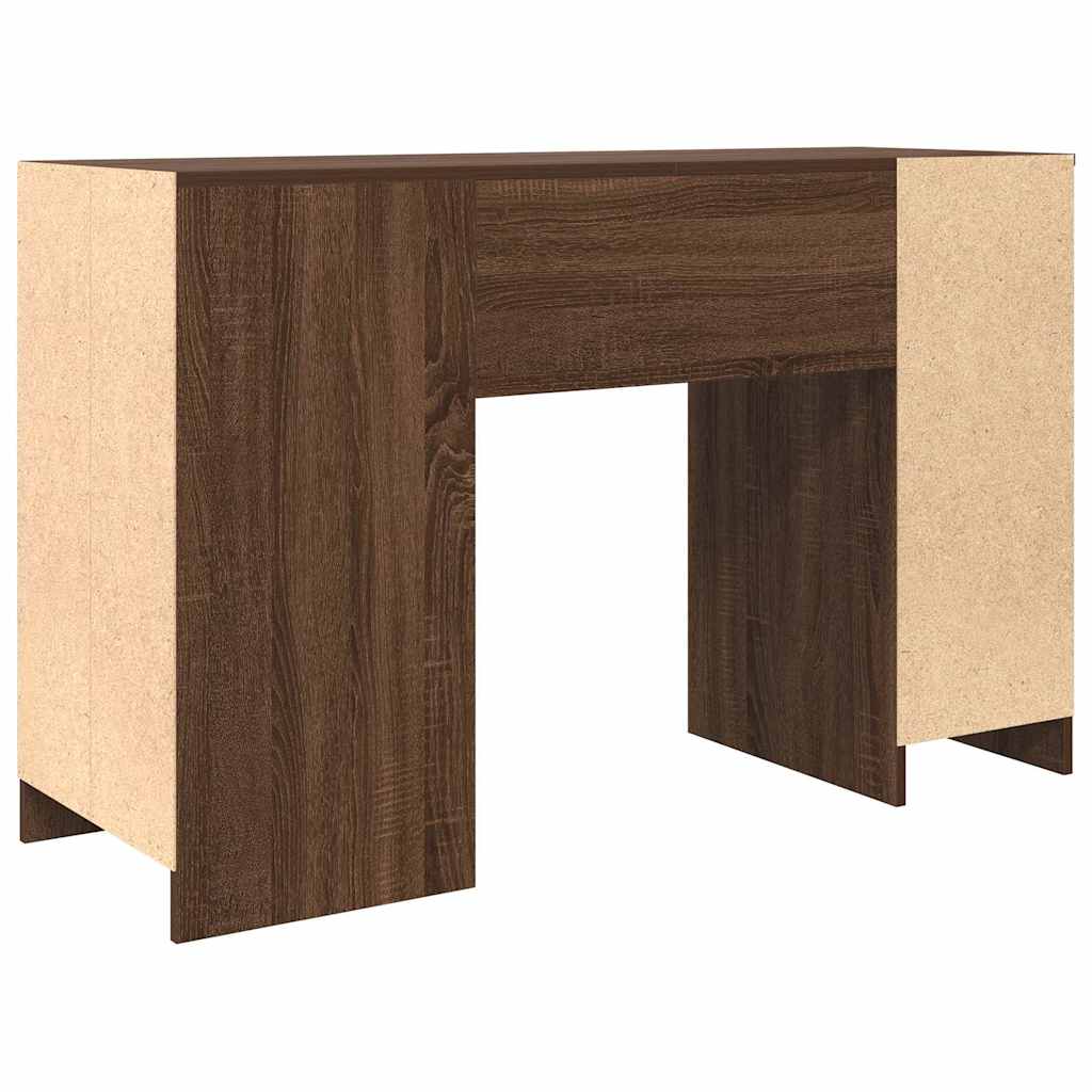 Scrivania Rovere Marrone 120x42x76 cm in Legno Multistrato - homemem39