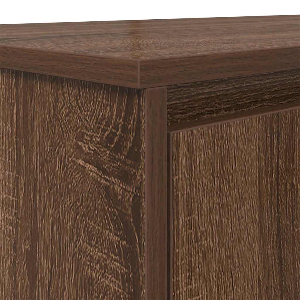 Scrivania Rovere Marrone 120x42x76 cm in Legno Multistrato - homemem39