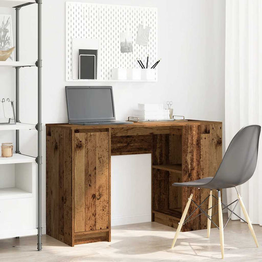 Scrivania Legno Antico 120x42x76 cm in Legno Multistrato - homemem39