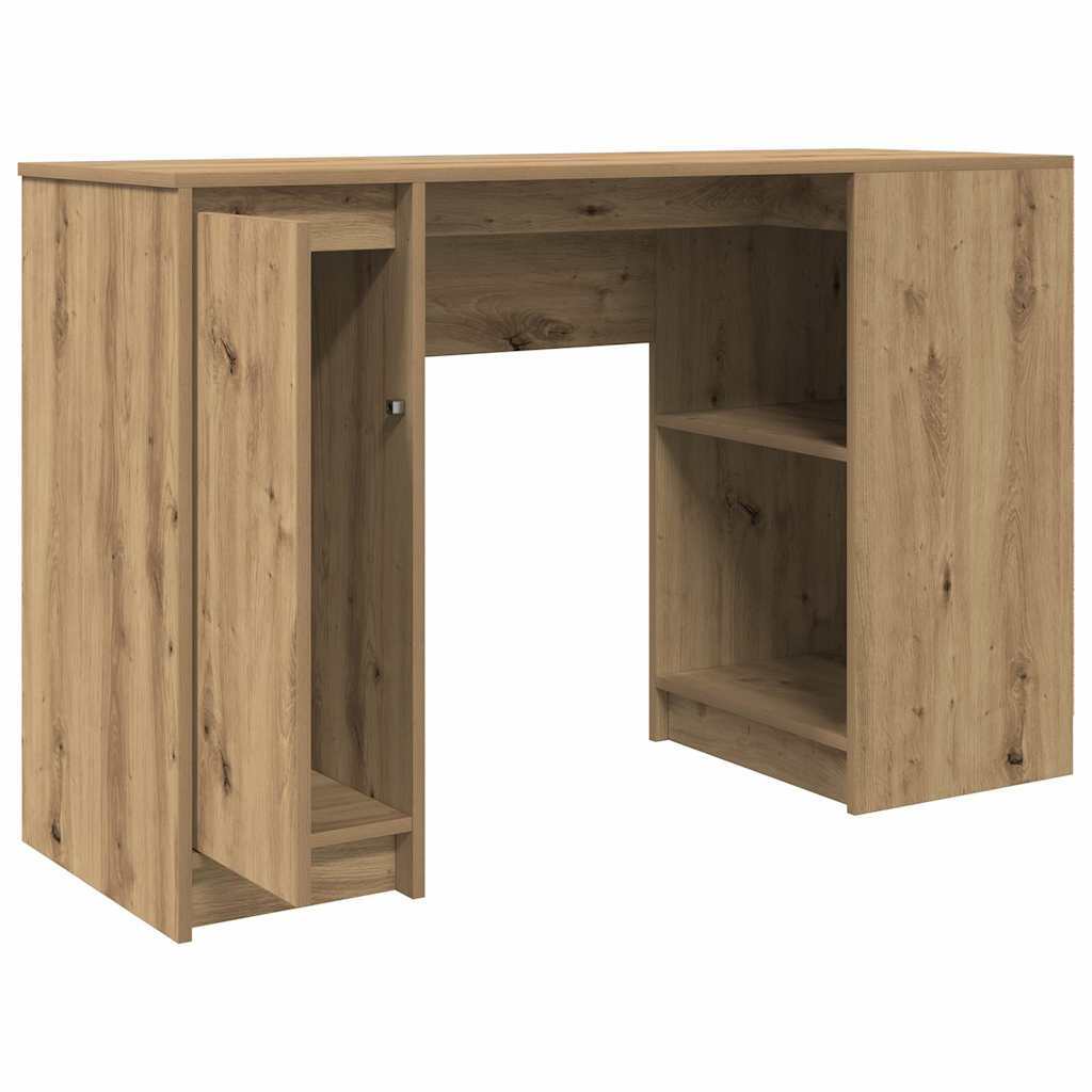 Scrivania Rovere Artigianale 120x42x76 cm in Legno Multistrato | homemem39