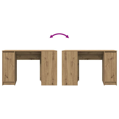 Scrivania Rovere Artigianale 120x42x76 cm in Legno Multistrato | homemem39