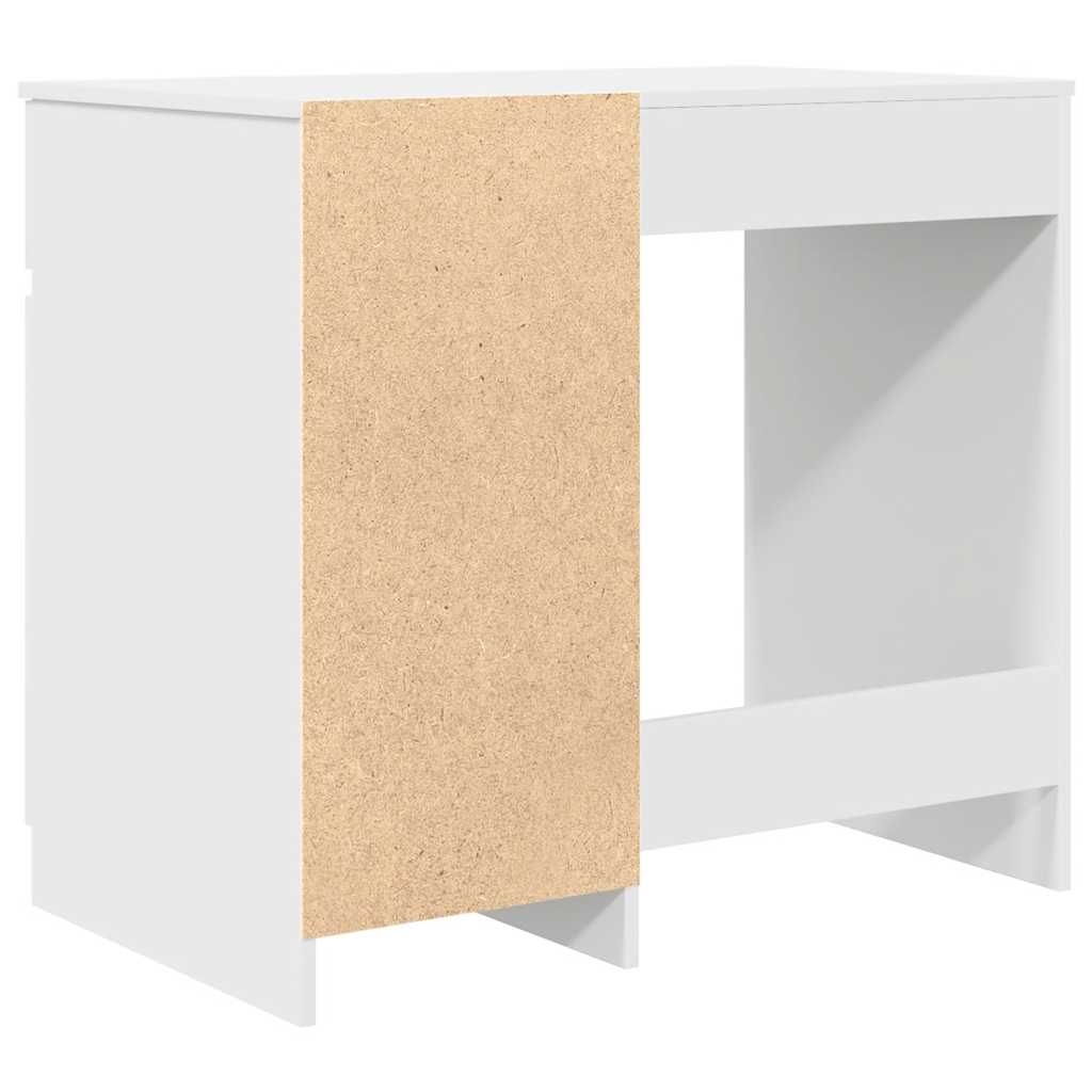 Scrivania Bianca 86x49x76 cm in Legno Multistrato - homemem39