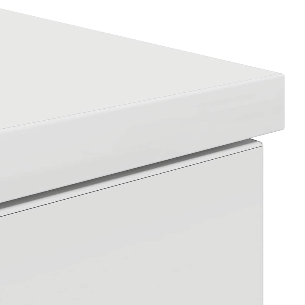 Scrivania Bianca 86x49x76 cm in Legno Multistrato | homemem39