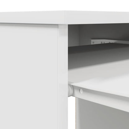 Scrivania Bianca 86x49x76 cm in Legno Multistrato - homemem39