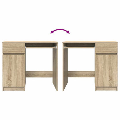Scrivania Rovere Sonoma 86x49x76 cm in Legno Multistrato - homemem39