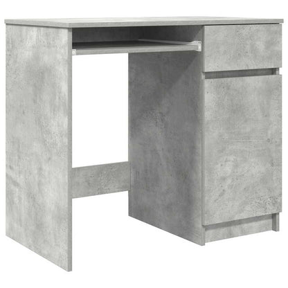 Scrivania Grigio Cemento 86x49x76 cm in Legno Multistrato | homemem39