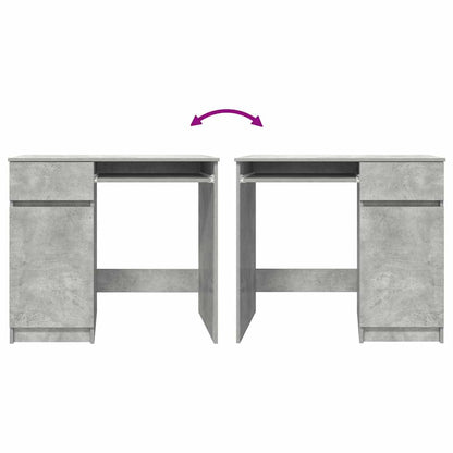 Scrivania Grigio Cemento 86x49x76 cm in Legno Multistrato - homemem39