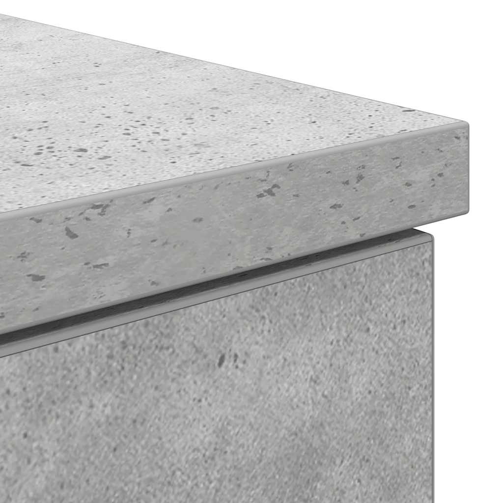 Scrivania Grigio Cemento 86x49x76 cm in Legno Multistrato | homemem39