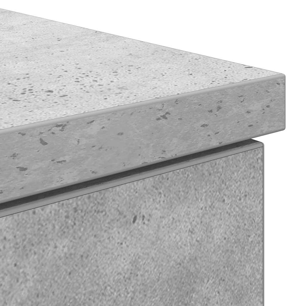 Scrivania Grigio Cemento 86x49x76 cm in Legno Multistrato - homemem39