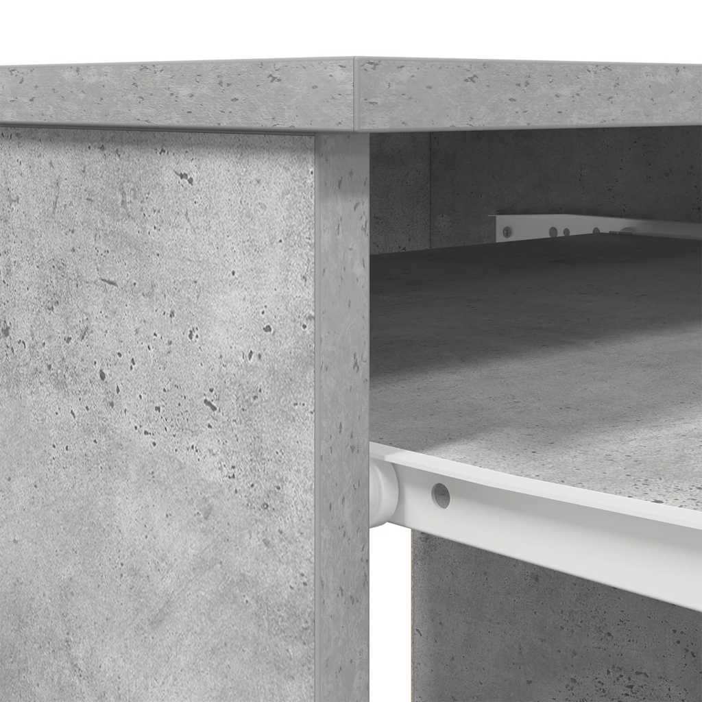 Scrivania Grigio Cemento 86x49x76 cm in Legno Multistrato | homemem39