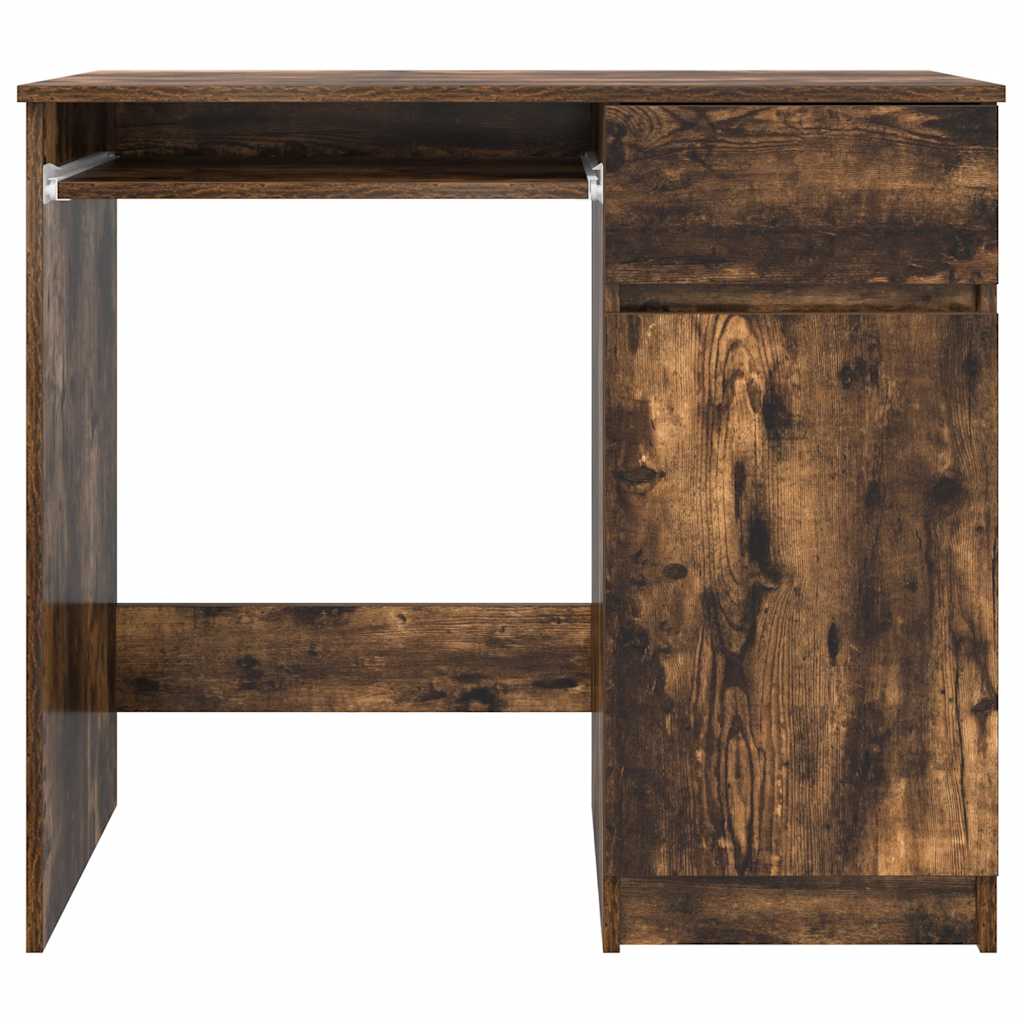 Scrivania Rovere Fumo 86x49x76 cm in Legno Multistrato | homemem39