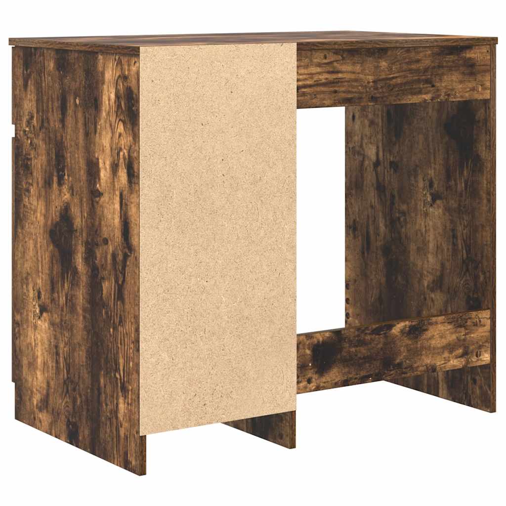 Scrivania Rovere Fumo 86x49x76 cm in Legno Multistrato | homemem39