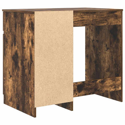 Scrivania Rovere Fumo 86x49x76 cm in Legno Multistrato | homemem39