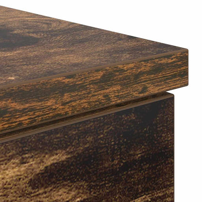 Scrivania Rovere Fumo 86x49x76 cm in Legno Multistrato - homemem39