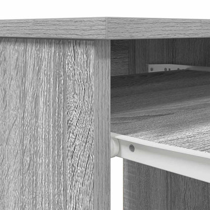 Scrivania Grigio Sonoma 86x49x76 cm in Legno Multistrato - homemem39