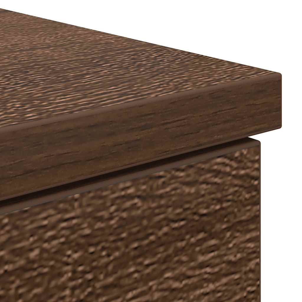 Scrivania Rovere Marrone 86x49x76 cm in Legno Multistrato - homemem39